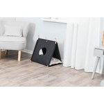 Elfie cave, felt, with cushion, 46 × 52 × 50 cm, anthracite