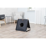 Elfie cave, felt, with cushion, 46 × 52 × 50 cm, anthracite