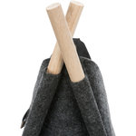 Elise cave, felt, with cushion, 63 × 44 × 30 cm, anthracite