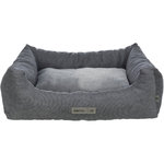 Cama Liano, cuadrada, 120 × 90 cm, Gris