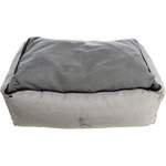 Cama Leni, cuadrada, 100 × 70 cm, Arena-Gris