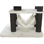 Poste Rascador XXL Lionello, 183 cm, Crema-Gris