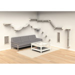 Wall set 2, climbing path, 195 × 78 cm, white/grey