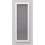 Scratching board with wooden frame, 28 × 78 cm, grey/white