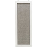 Scratching board with wooden frame, 28 × 78 cm, grey/white