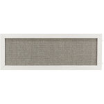 Scratching board with wooden frame, 28 × 78 cm, grey/white