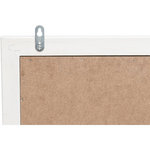 Scratching board with wooden frame, 28 × 78 cm, grey/white