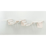 Escalera de Escalada para montar en la pared, 150 × 30 cm, Blanco