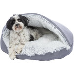 Harvey cuddly cave, round, ø 70 cm, grey/white-black