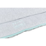 Junior lying mat, square, 70 × 50 cm, light grey/mint