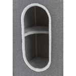 Stefano cat tower XXL, sisal/plush, 178 cm, grey/light grey