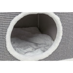 Stefano cat tower XXL, sisal/plush, 178 cm, grey/light grey