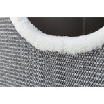 Stefano cat tower XXL, sisal/plush, 178 cm, grey/light grey