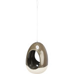 Bebedero para pájaros, para colgar, cerámica, 150 ml/ø 12 × 16 cm, verde selva