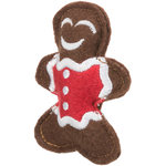 Figura de Navidad de alce y pan de jengibre, fieltro, 8 cm, 2 uds.