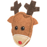 Figura de Navidad de alce y pan de jengibre, fieltro, 8 cm, 2 uds.