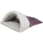 Saco de peluche Estelle, 34 × 20 × 45 cm, baya/gris