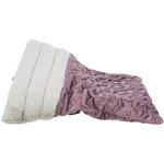 Saco de peluche Estelle, 34 × 20 × 45 cm, baya/gris