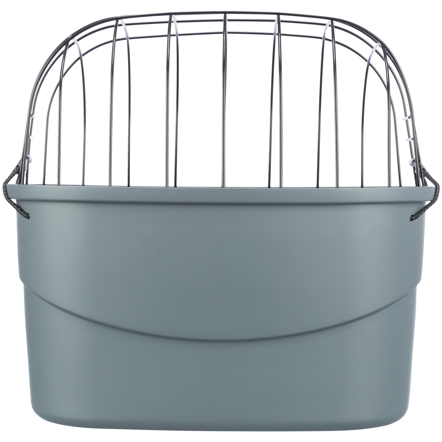 Cesta para Bicicleta Gris 42 39 30 cm