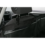 Funda Protectora Asientos Coche con partes laterales, divisible , Negro, 1,55 × 1,30 m