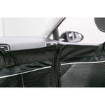 Funda Protectora Asientos Coche con partes laterales, divisible , Negro, 1,55 × 1,30 m
