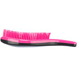Soft brush, plastic, 19 cm, pink/black
