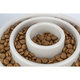 Slow Feeding Comedero, plástico, Gris, 0,45 l/ø 23 cm