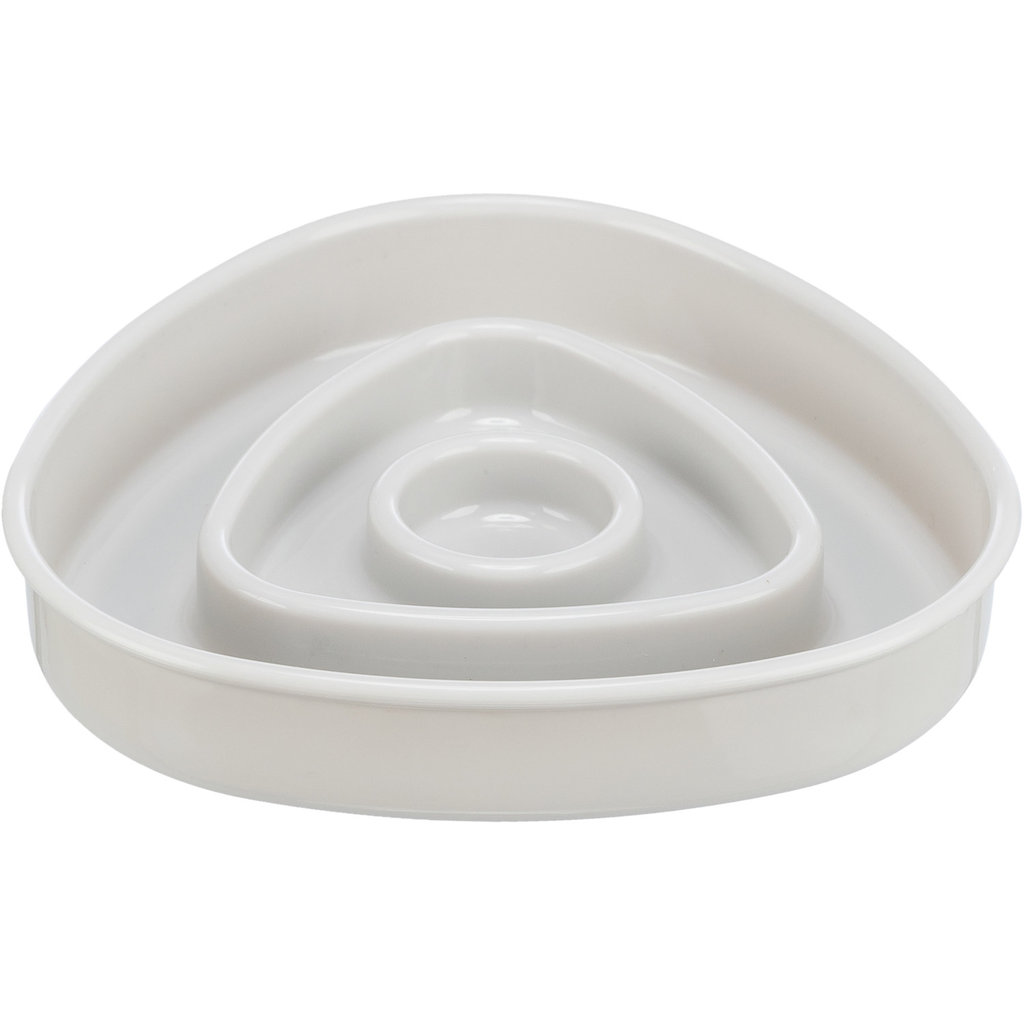 Slow Feeding bowl, plastic/TPR, 0.35 l/15 × 15 cm, grey