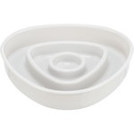 Slow Feeding Comedero, plástico, Gris, 0,35l/15 × 15 cm
