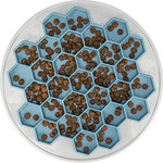 Hive Slow Feeding plate, plastic/TRP/TPE, ø 30 cm, grey/blue