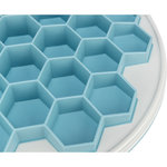 Hive Slow Feeding plate, plastic/TRP/TPE, ø 30 cm, grey/blue