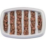 Slow Feeding Comedero, plástico, Gris, 0,25l/21 × 14 cm