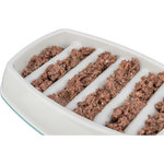 Slow Feeding Comedero, plástico, Gris, 0,25l/21 × 14 cm