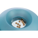 Rocking Bowl Slow Feeding, plastic/TPR, 0.5 l/ø 23 cm, grey/blue