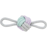 Junior Knot ball with 2 hand loops, rope, ø 9/25 cm