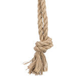 Playing rope with stick, hemp/cotton, 35 cm