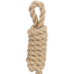 Playing rope with stick, hemp/cotton, 35 cm