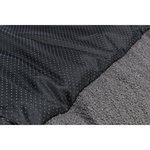 Be Eco Coline bed, square, 100 × 80 cm, dark grey/beige