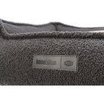 Be Eco Coline bed, square, 100 × 80 cm, dark grey/beige