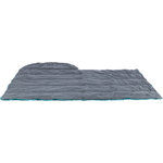 Saco de dormir, Azul petróleo/Gris, 70 × 95 cm