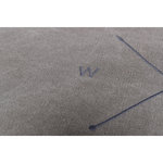 BE NORDIC Föhr lying mat, 100 × 70 cm, dark grey