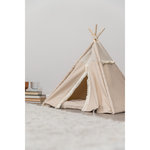 Tipi Boho, Beige, 55 × 65 × 55 cm