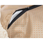 Boho bed, square, 80 × 80 cm, beige