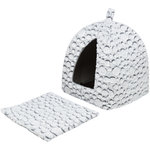 Cueva Mila, Blanco-Gris, 32 × 42 × 32 cm