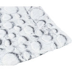 Mila lying mat, plush, 100 × 70 cm, white-grey