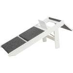 Ramp, folding steps, MDF, 44 × 46 × 106 cm, white