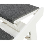 Ramp, folding steps, MDF, 44 × 46 × 106 cm, white