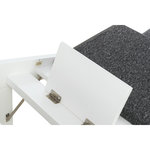 Ramp, folding steps, MDF, 44 × 46 × 106 cm, white