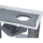 Poste de rascado con función de estantería, Gris, 72 × 110 × 38 cm