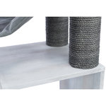 Poste de rascado con función de estantería, Gris, 72 × 110 × 38 cm